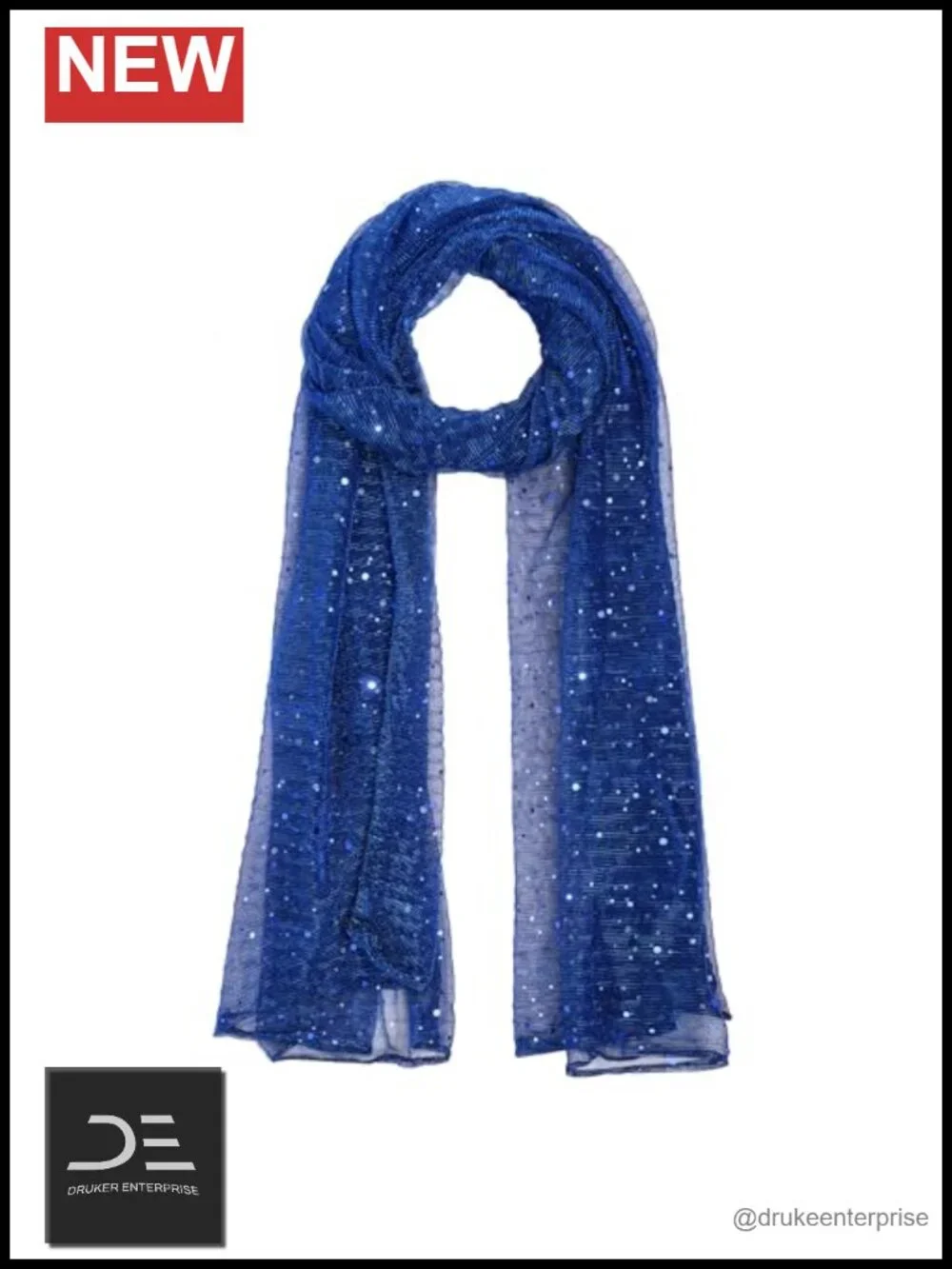 Sequin Fringed Sheer Mesh Shawl Wrap Scarf Multi-Use Hijab